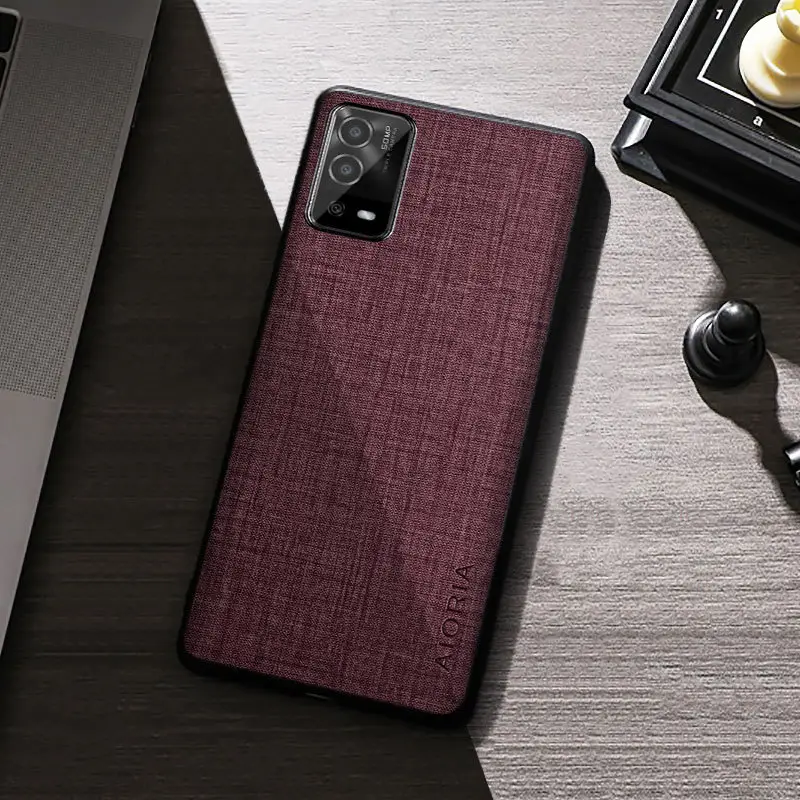 Oppo Phone Case Non-Slip Canvas Fabric Multi Color - Image 3