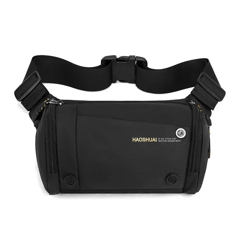 Men's Navy Blue Crossbody Chest Bag Large Capacity - Image 9