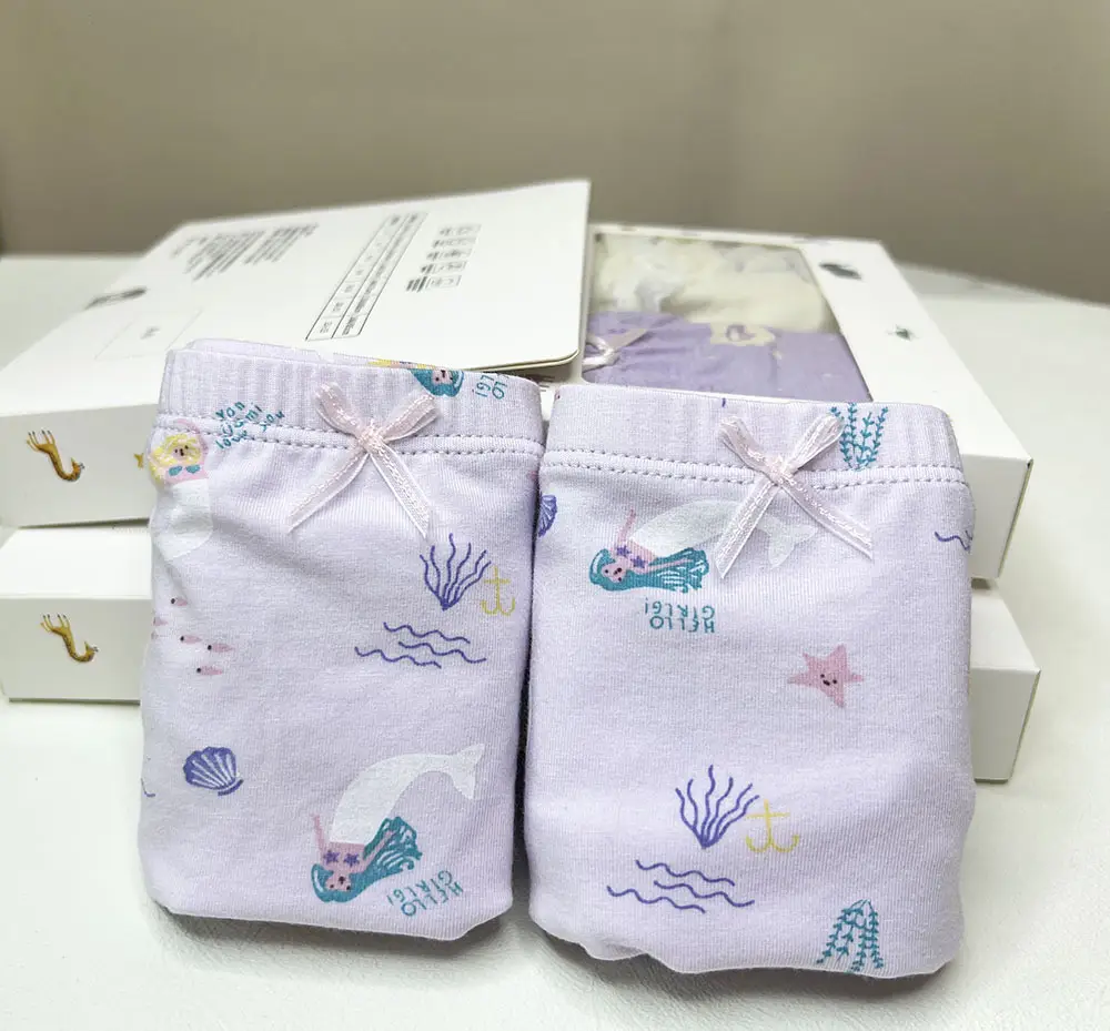 New Korean Girls Cotton Printed Box of 2 Underwear — feature 11