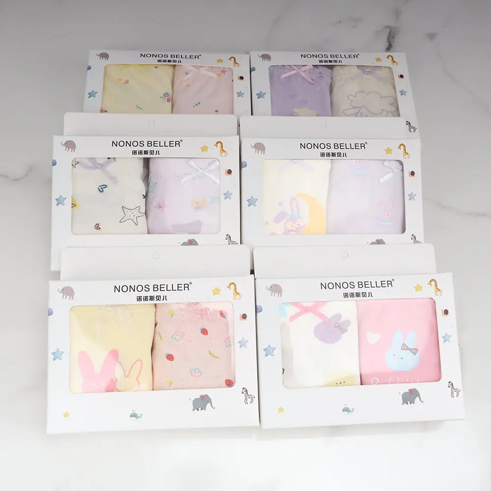 New Korean Girls Cotton Printed Box of 2 Underwear — feature 18
