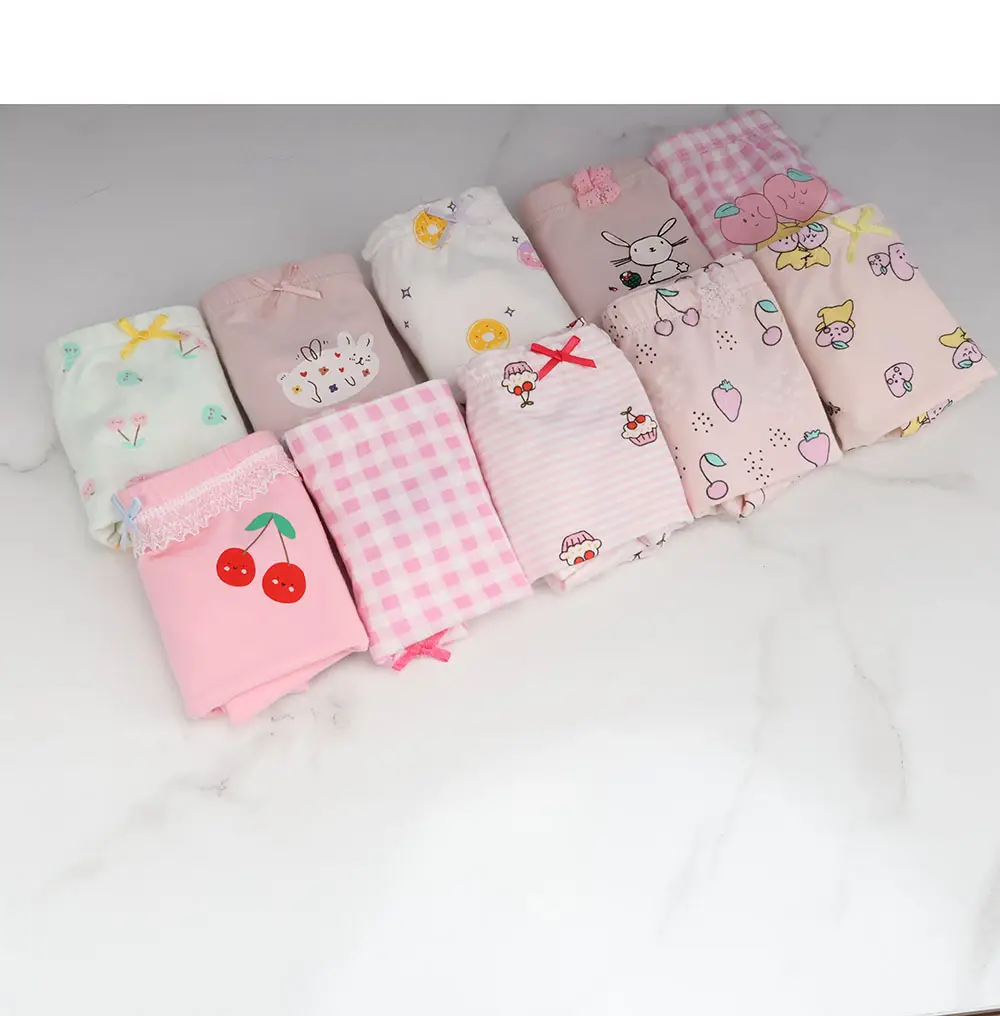 New Korean Girls Cotton Printed Box of 2 Underwear — feature 20
