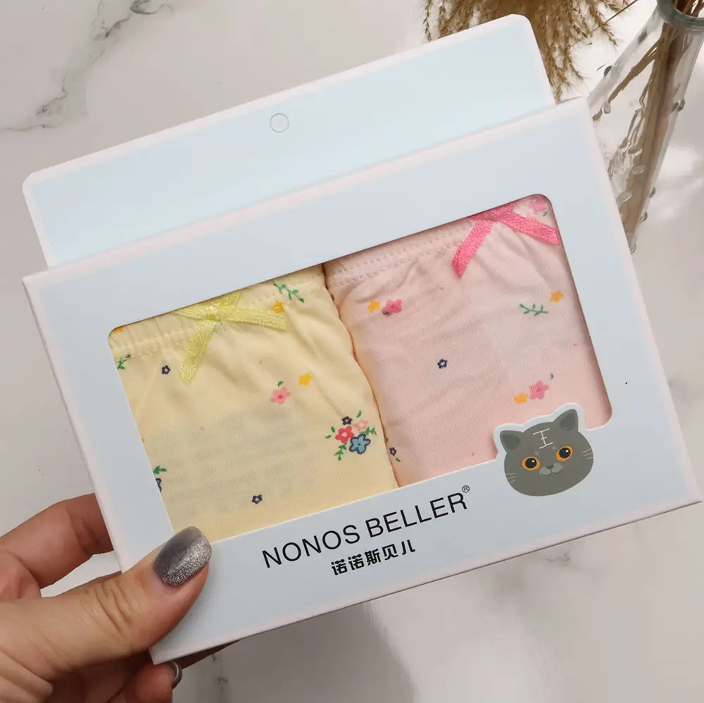 New Korean Girls Cotton Printed Box of 2 Underwear — feature 22