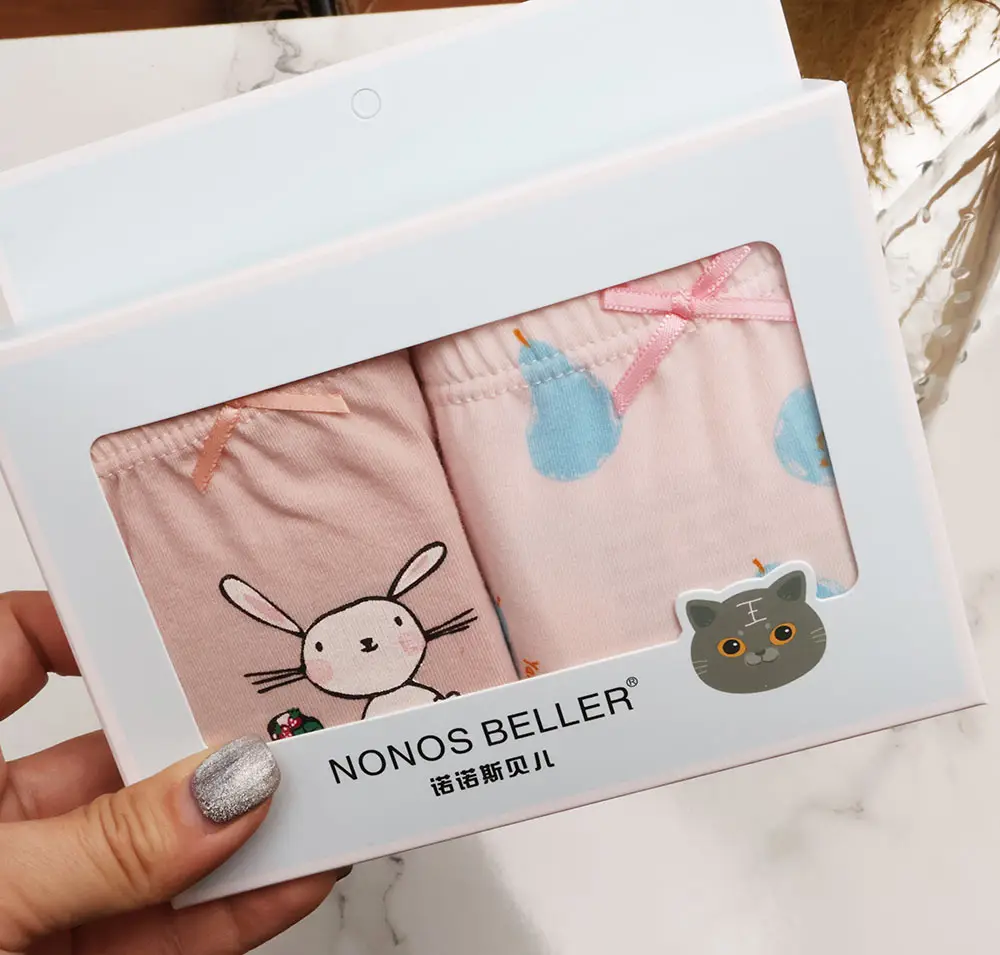 New Korean Girls Cotton Printed Box of 2 Underwear — feature 23