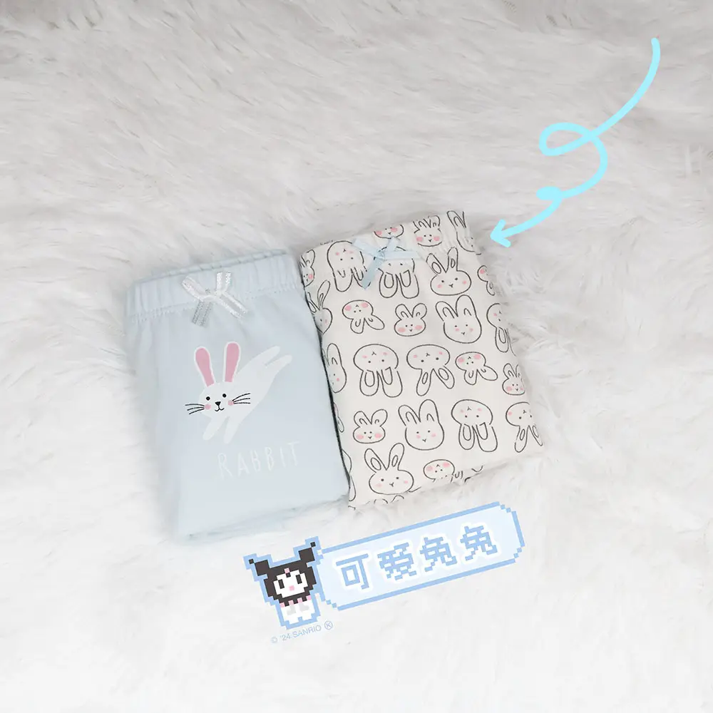 New Korean Girls Cotton Printed Box of 2 Underwear — feature 36
