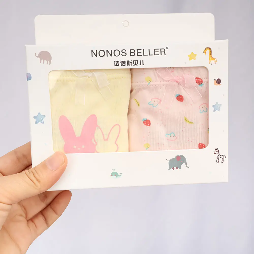 New Korean Girls Cotton Printed Box of 2 Underwear - Image 11