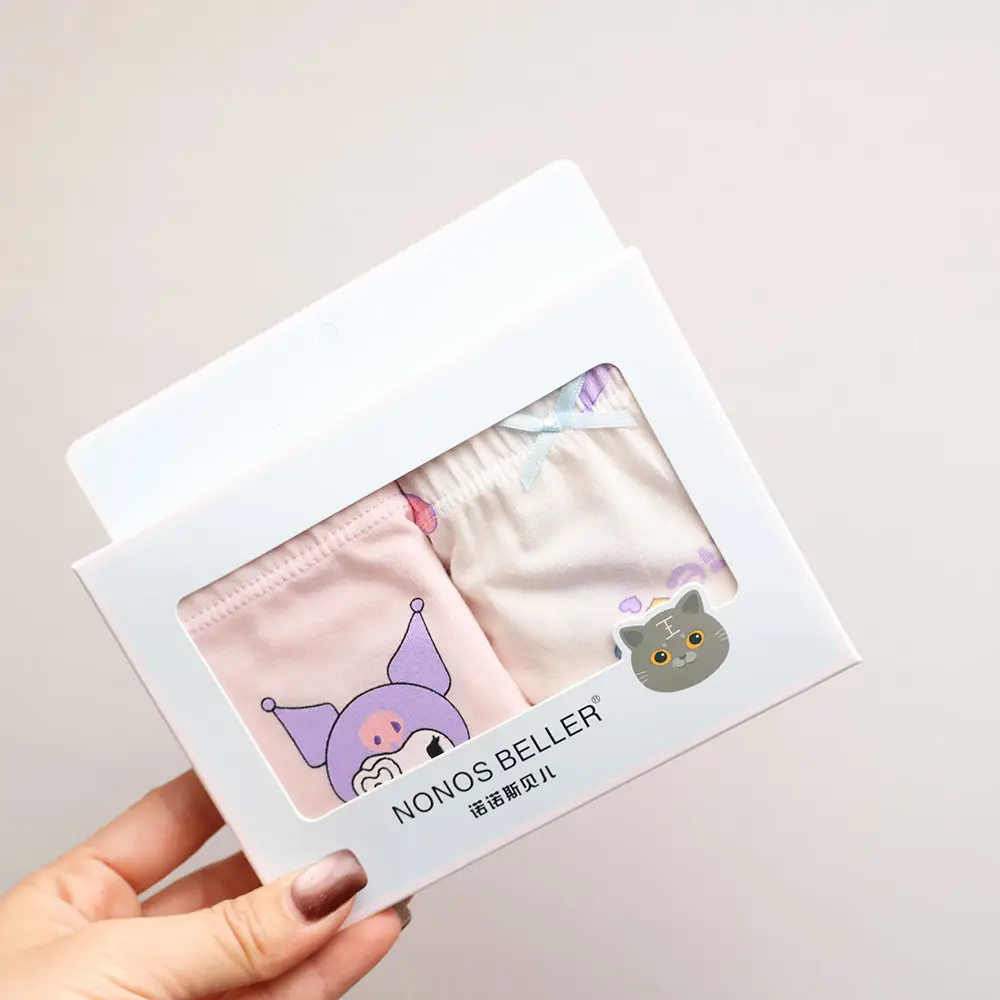 New Korean Girls Cotton Printed Box of 2 Underwear - Image 19