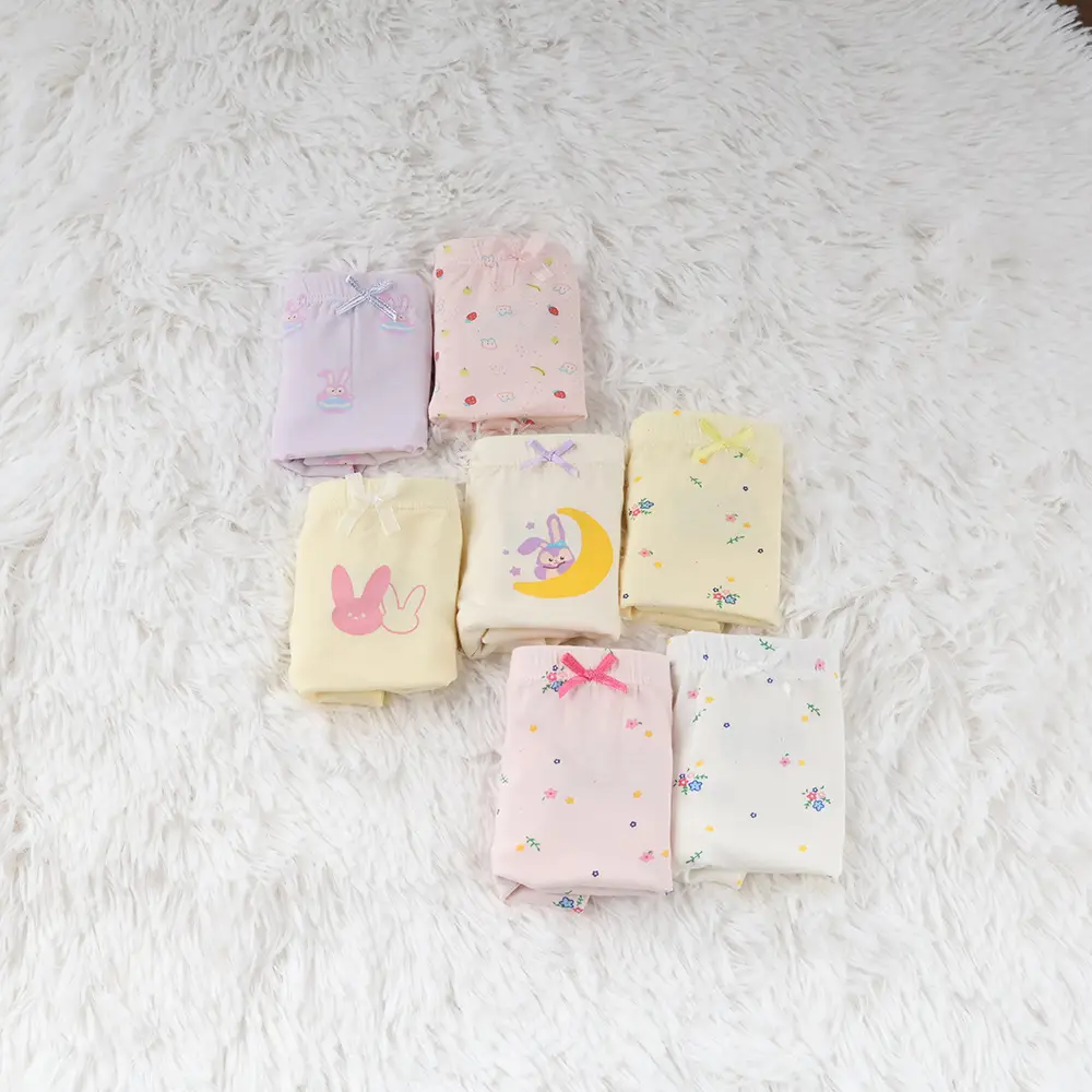 New Korean Girls Cotton Printed Box of 2 Underwear - Image 22