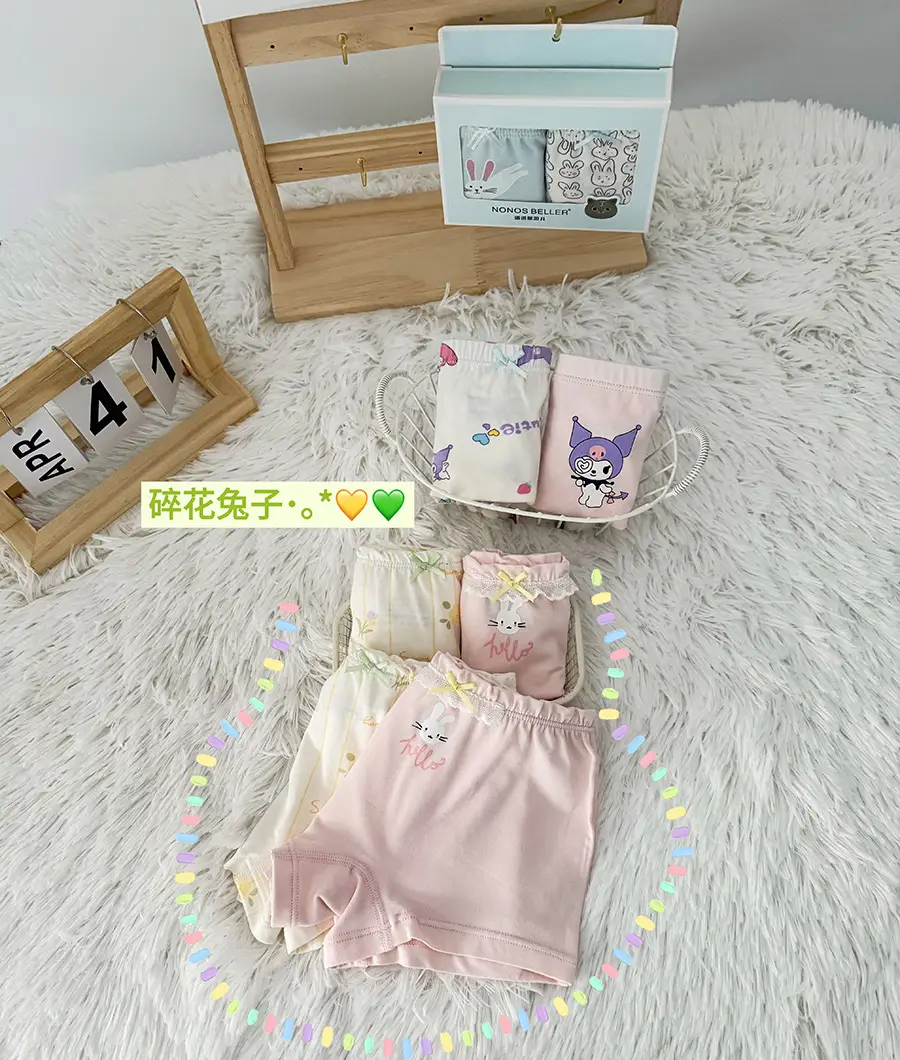 New Korean Girls Cotton Printed Box of 2 Underwear - Image 23