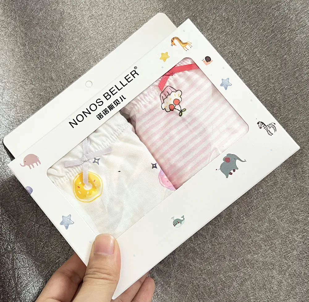 New Korean Girls Cotton Printed Box of 2 Underwear — feature 9