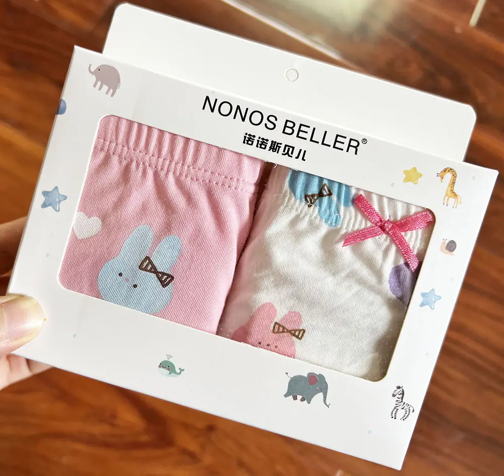 New Korean Girls Cotton Printed Box of 2 Underwear — feature 8
