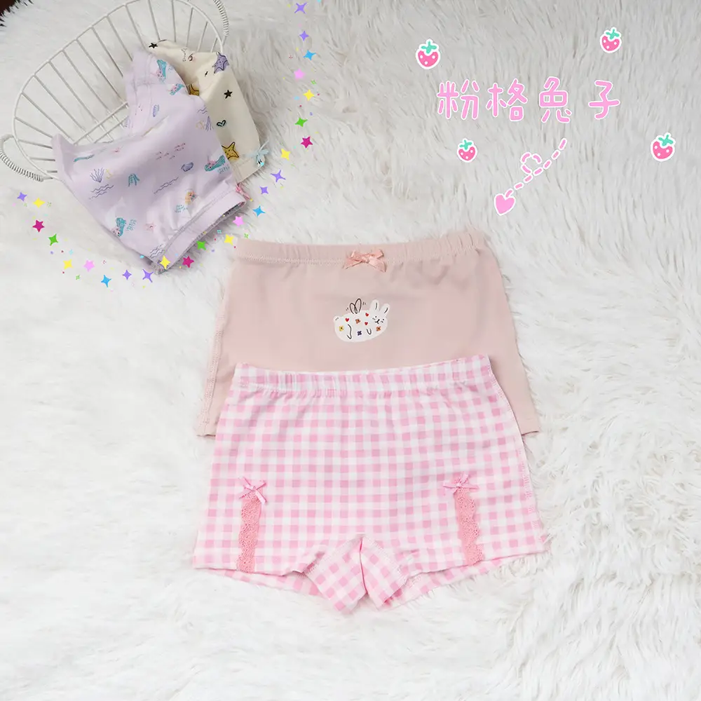 New Korean Girls Cotton Printed Box of 2 Underwear - Image 9