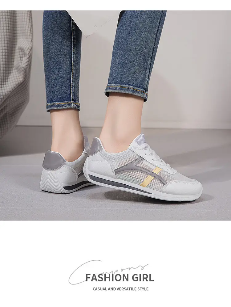 Women White Mesh Casual Shoes 2025 Summer — feature 12