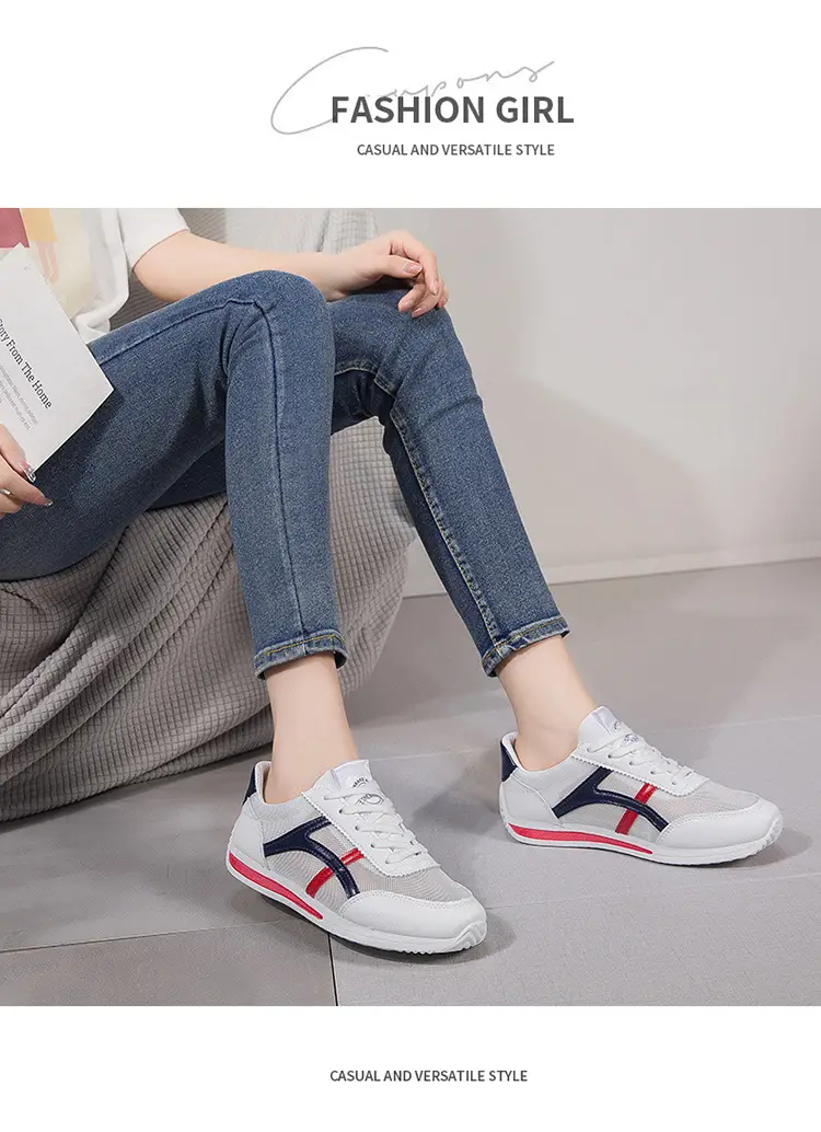 Women White Mesh Casual Shoes 2025 Summer — feature 15