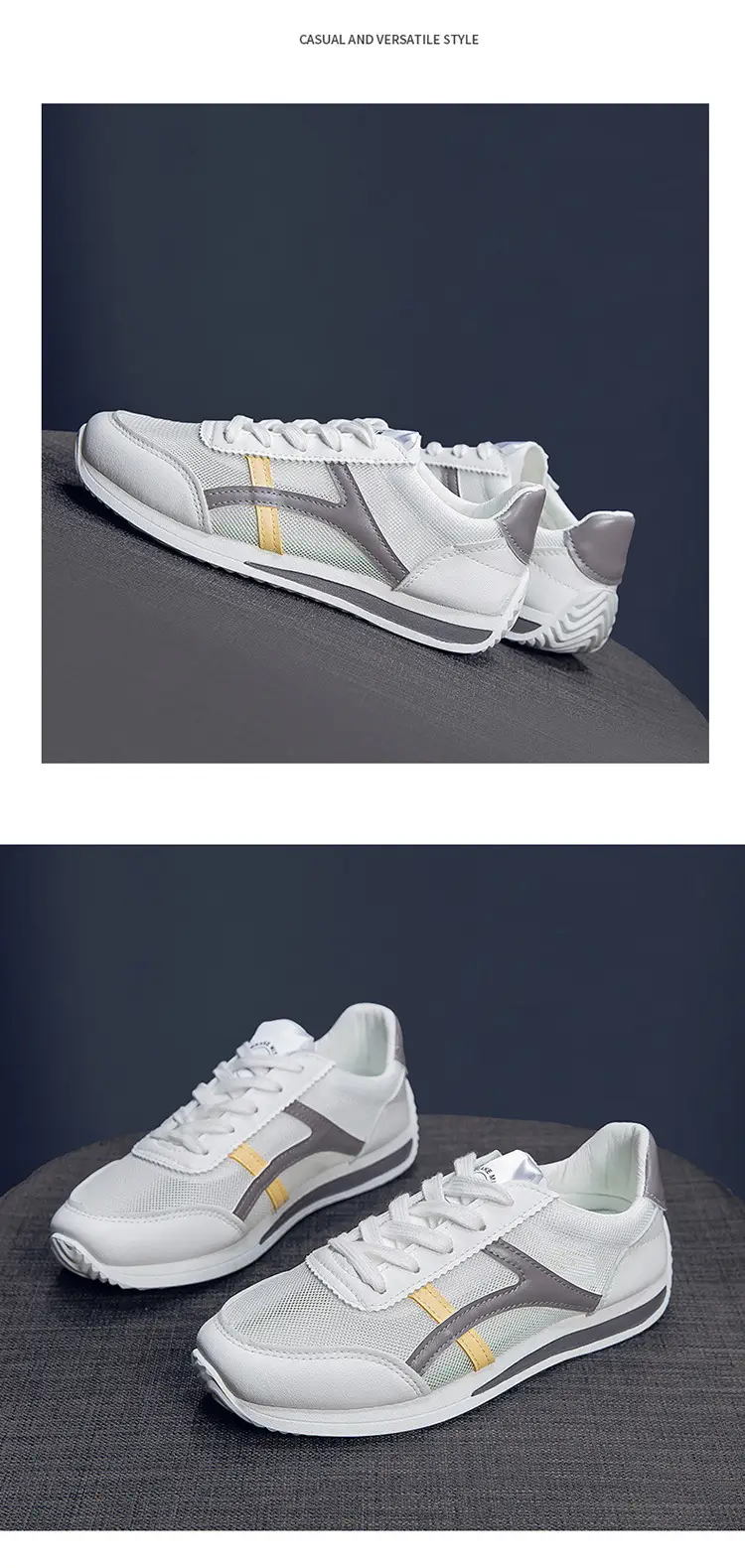 Women White Mesh Casual Shoes 2025 Summer — feature 17