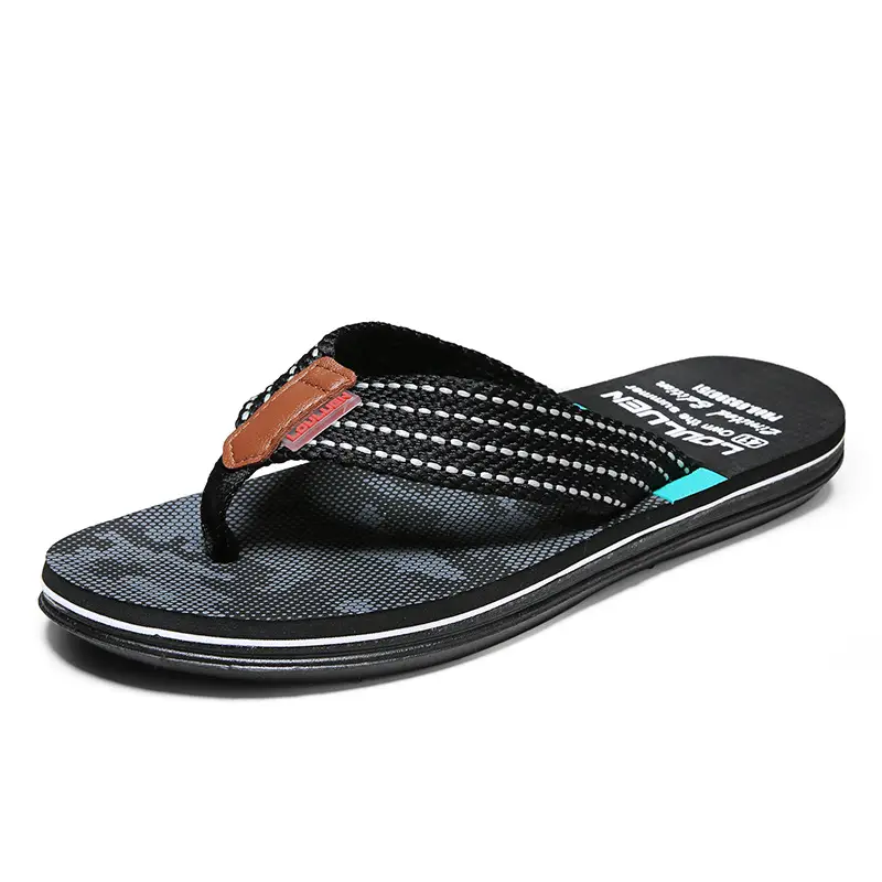 Men's 2022 Summer Cross-Body Sandals Black Blue