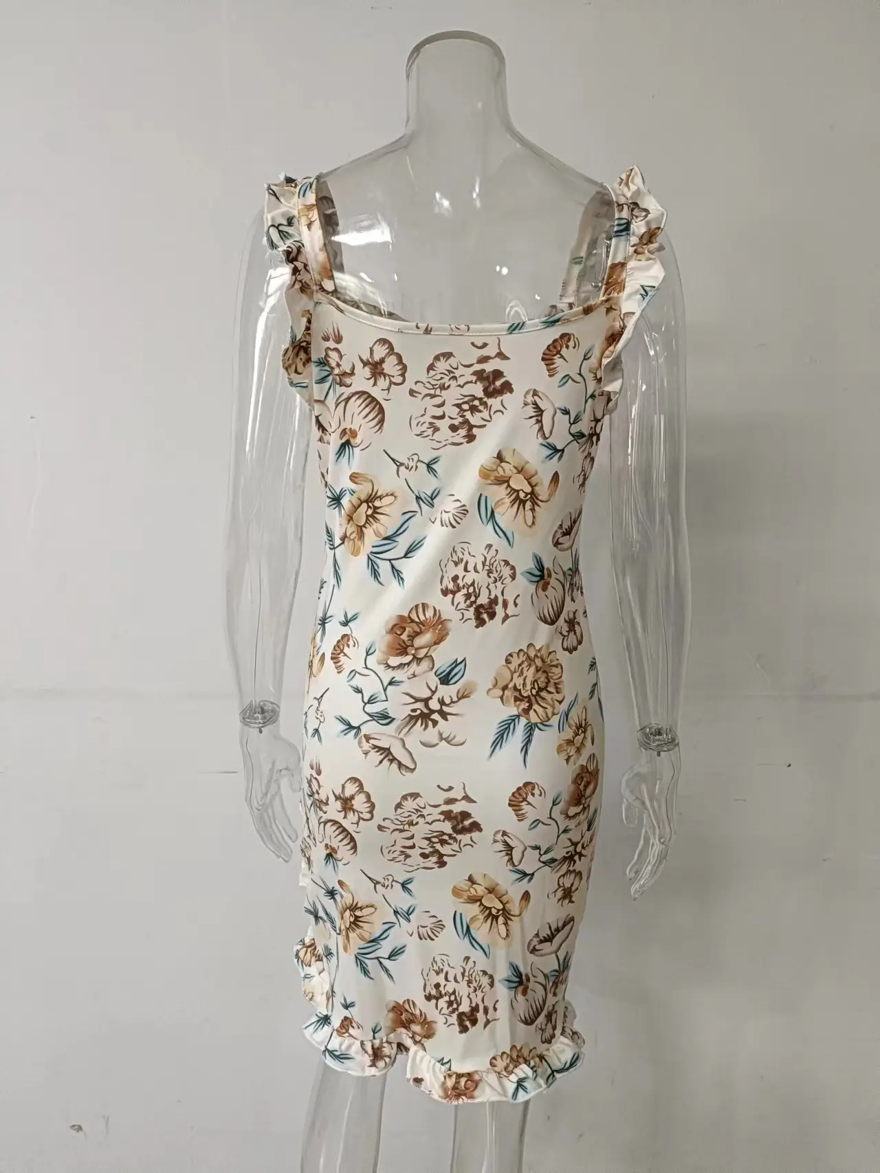 2026 Ruffled V-Neck Floral Dress for Women — feature 50