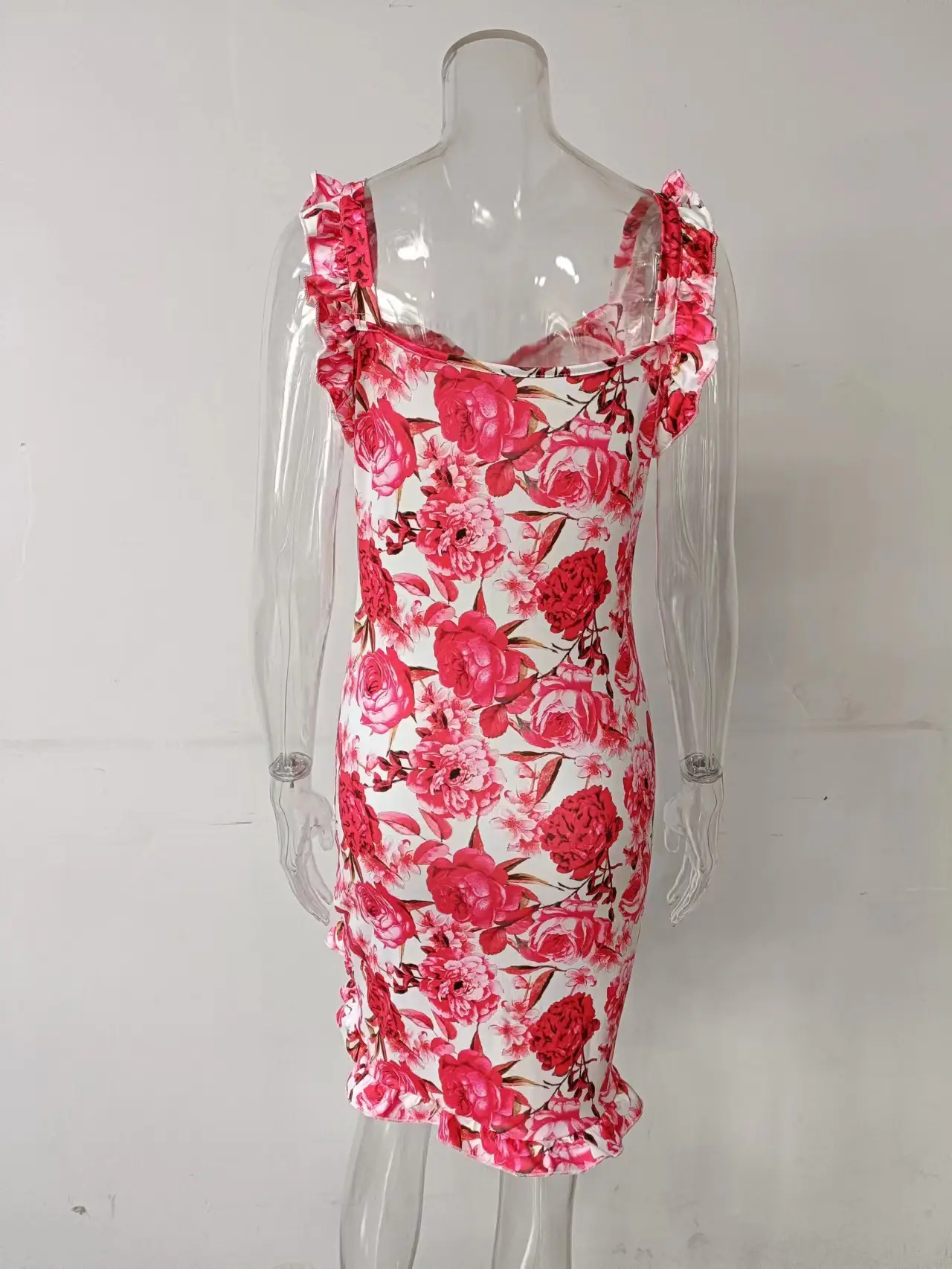 2026 Ruffled V-Neck Floral Dress for Women — feature 52