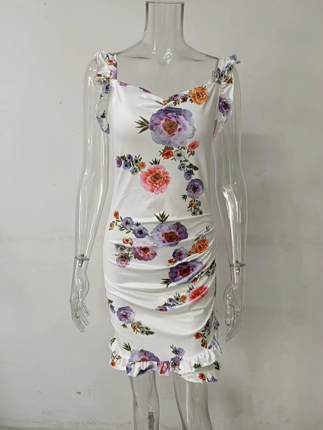 2026 Ruffled V-Neck Floral Dress for Women — feature 53