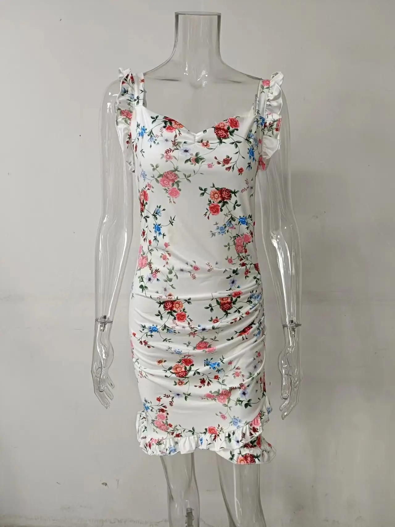 2026 Ruffled V-Neck Floral Dress for Women — feature 54