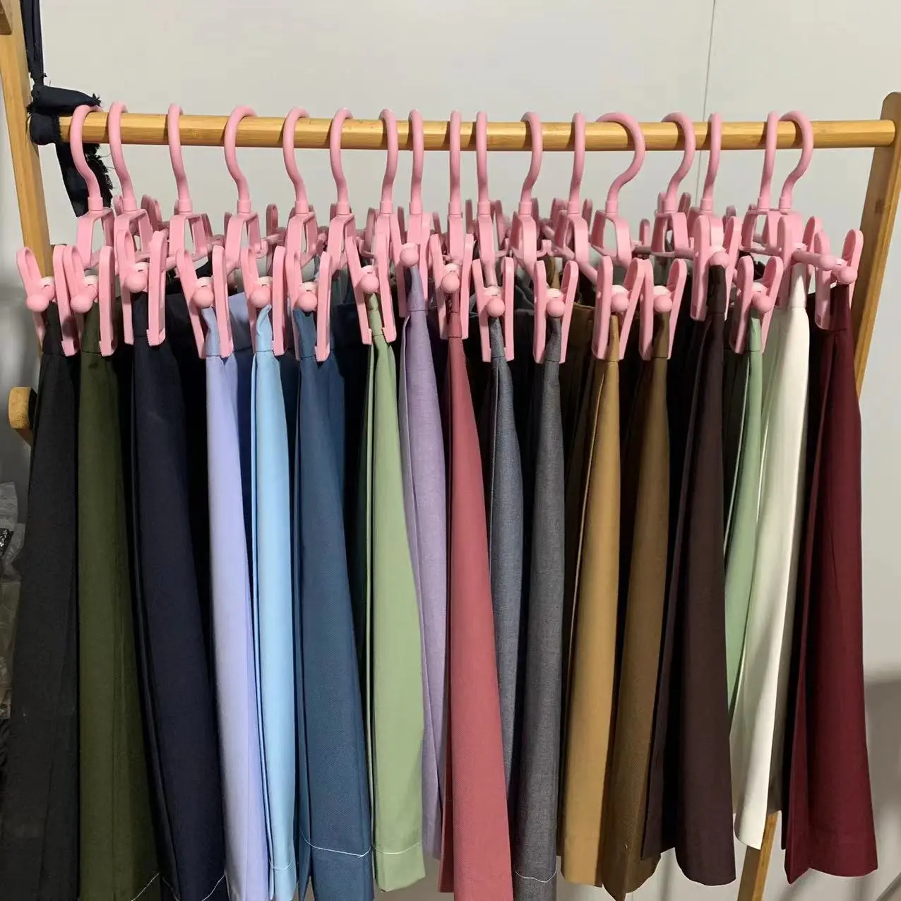 Pink Clothes Hanger with Multiple Colors - Image 3