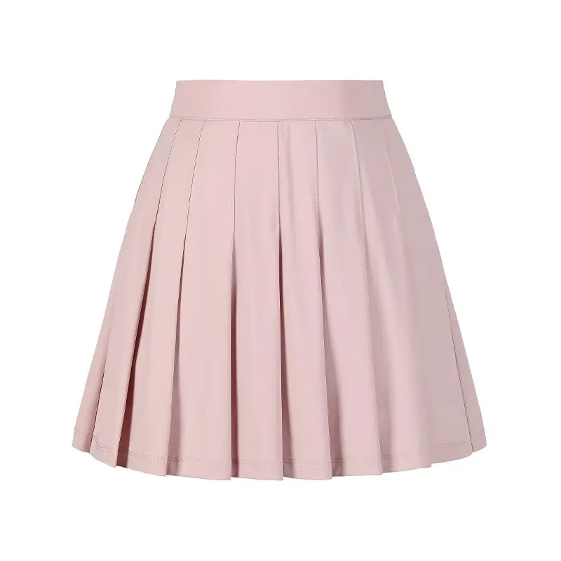 Women's White Pleated Skirt with Pocket Anti-Running - Image 14
