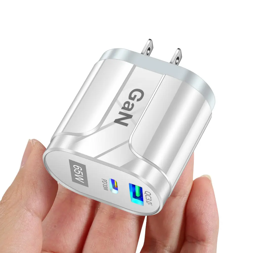 GaN 65W Mobile Phone Charger with USB-C & PD Ports - Image 3