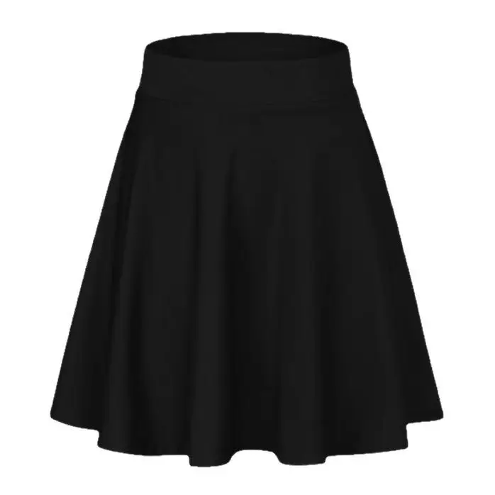 Black A-Line Skirt Women's Summer High Waist