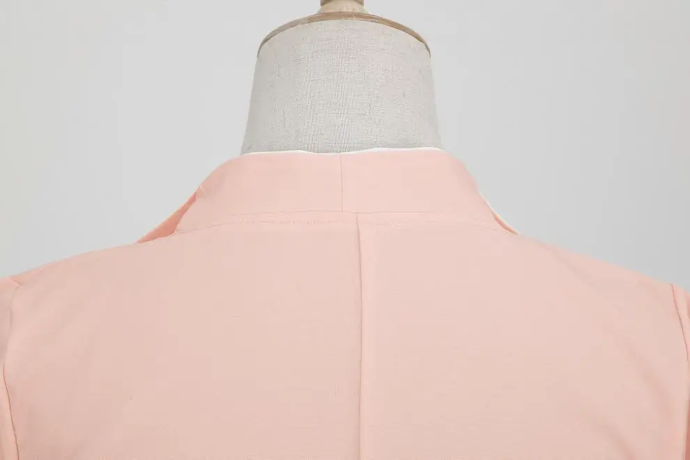 Pink 50s V-Neck Casual Party Dress — feature 14