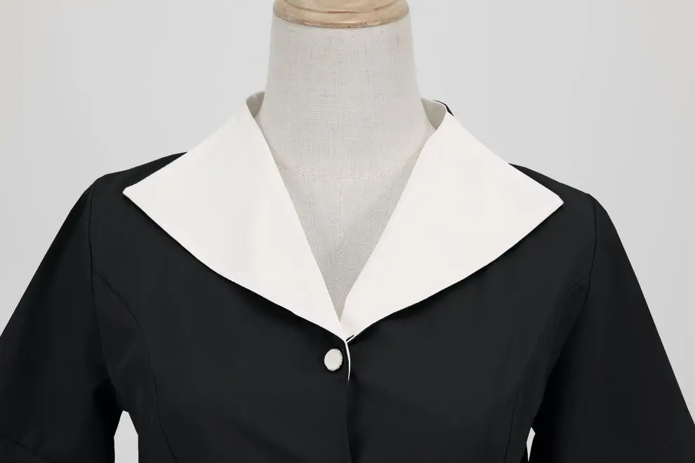 Pink 50s V-Neck Casual Party Dress — feature 24