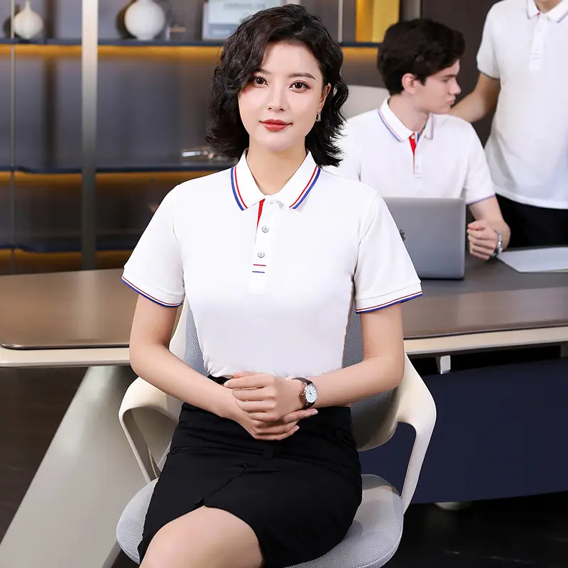 Men Navy Polo Shirt Breathable Summer Workwear - Image 11