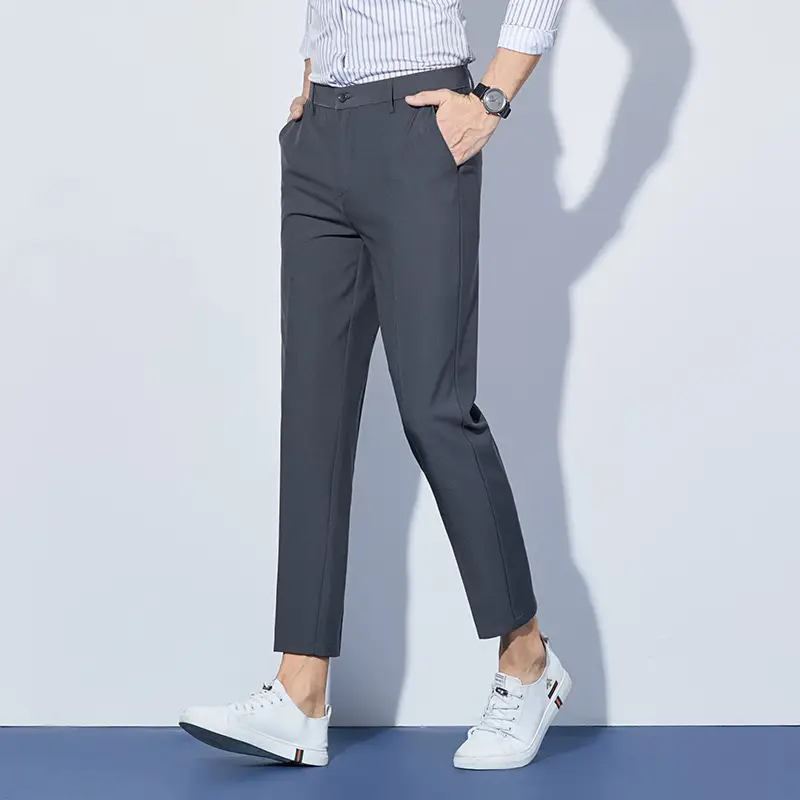 Men's Drapey Slim Fit Pants Black Nine Point