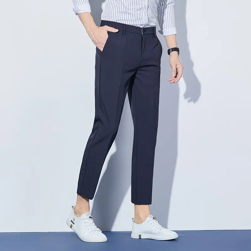 Men's Drapey Slim Fit Pants Black Nine Point