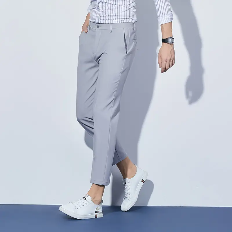 Men's Drapey Slim Fit Pants Black Nine Point