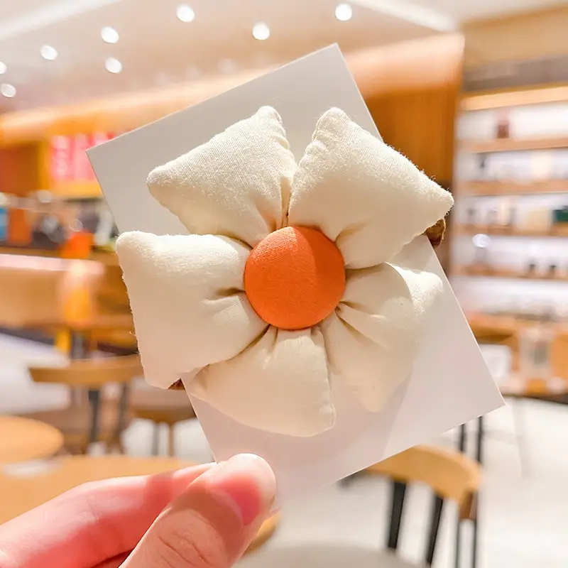 Cute Flower Plaid Hair Band for Girls Kids - Image 10