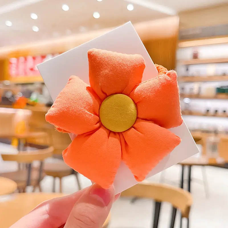 Cute Flower Plaid Hair Band for Girls Kids - Image 11