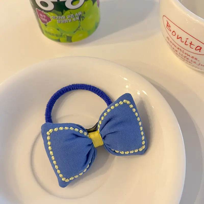 Cute Flower Plaid Hair Band for Girls Kids - Image 12