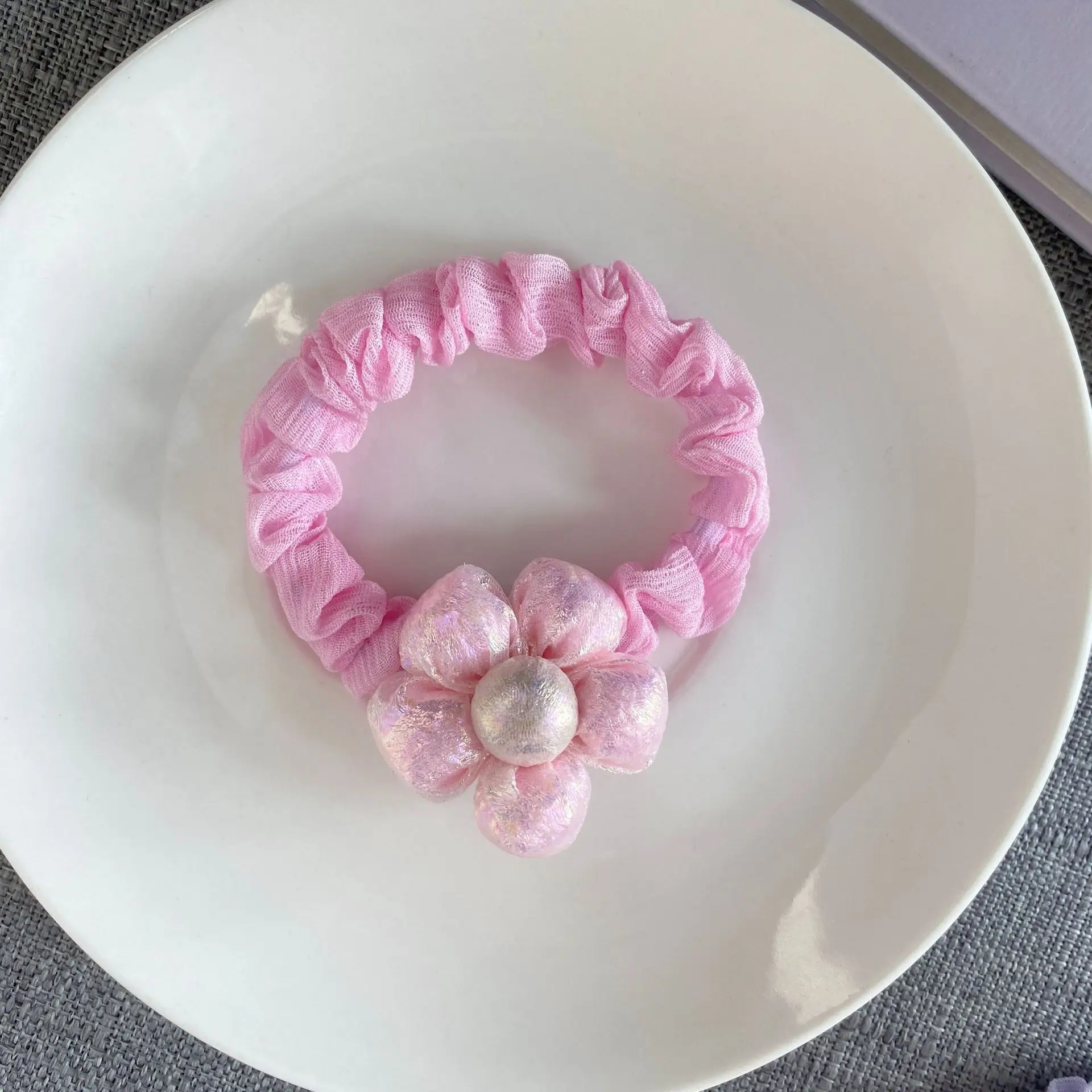 Cute Flower Plaid Hair Band for Girls Kids - Image 18