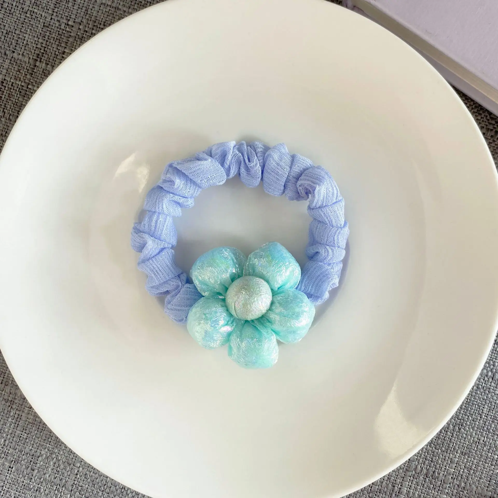 Cute Flower Plaid Hair Band for Girls Kids - Image 19