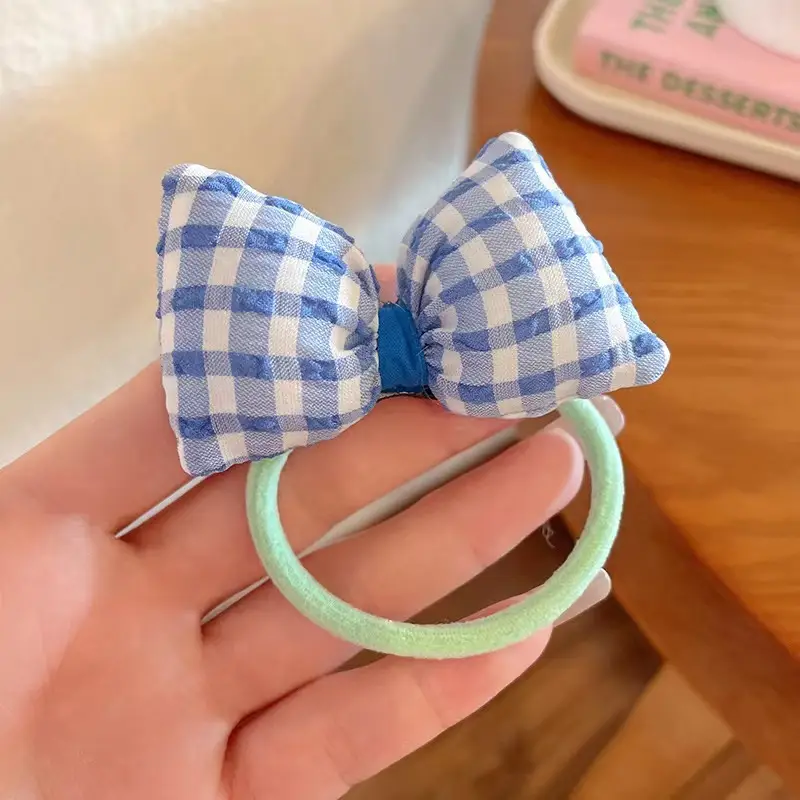 Cute Flower Plaid Hair Band for Girls Kids - Image 21