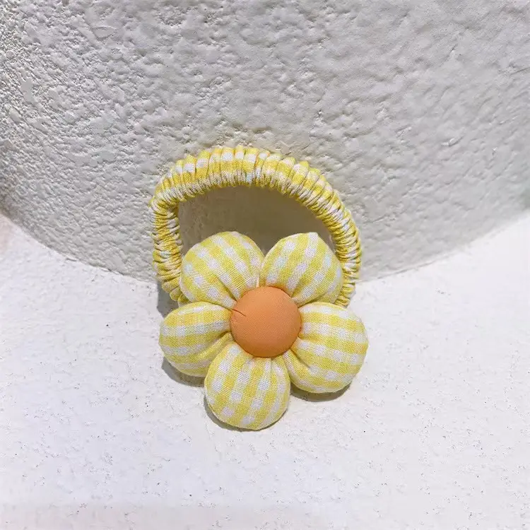 Cute Flower Plaid Hair Band for Girls Kids - Image 43