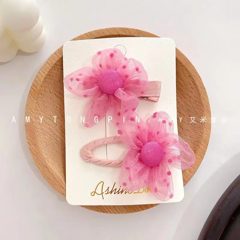 Cute Flower Plaid Hair Band for Girls Kids - Image 46