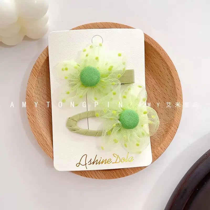 Cute Flower Plaid Hair Band for Girls Kids - Image 48