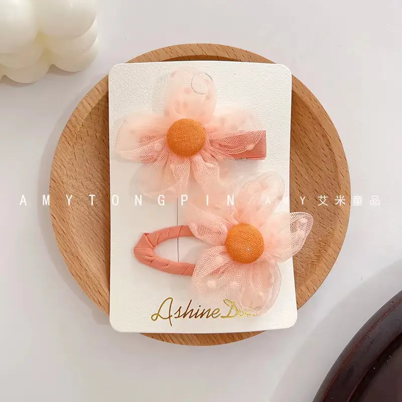 Cute Flower Plaid Hair Band for Girls Kids - Image 49