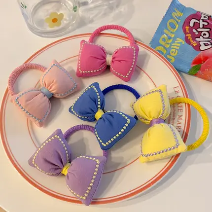 Cute Flower Plaid Hair Band for Girls Kids - Image 51