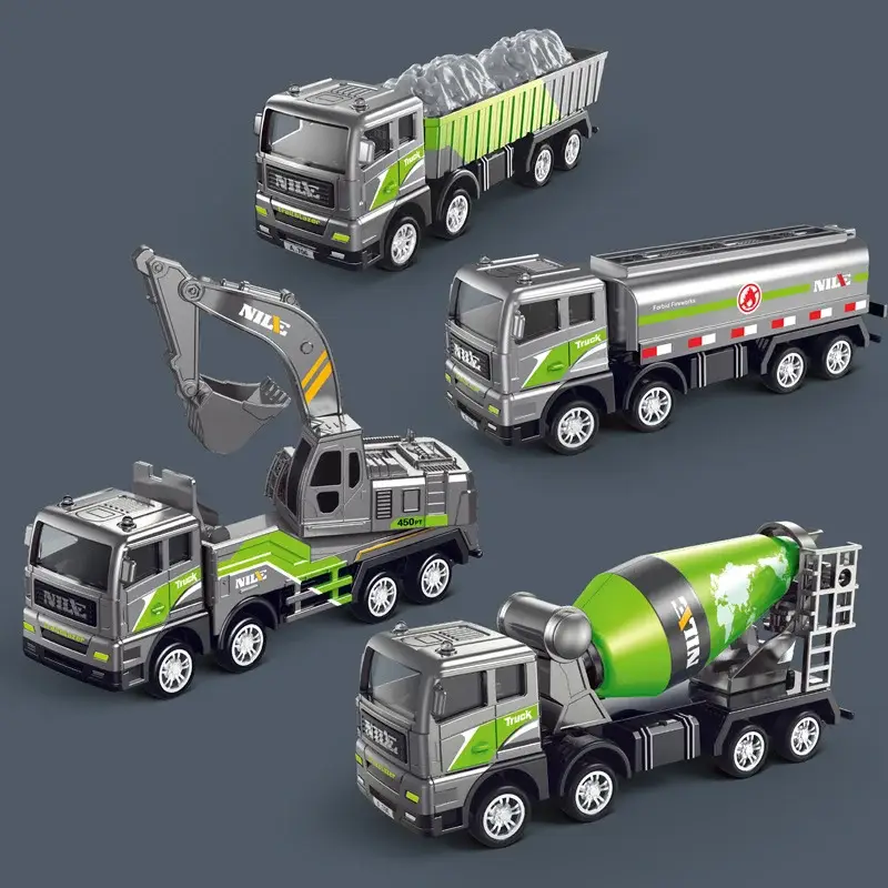 Inertia Alloy Toy Trucks for Kids Engineering & Mixing - Image 10
