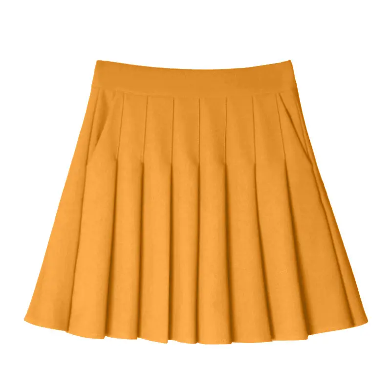 Pink Pleated Skirt Women High Waist A-Line 2022 - Image 5