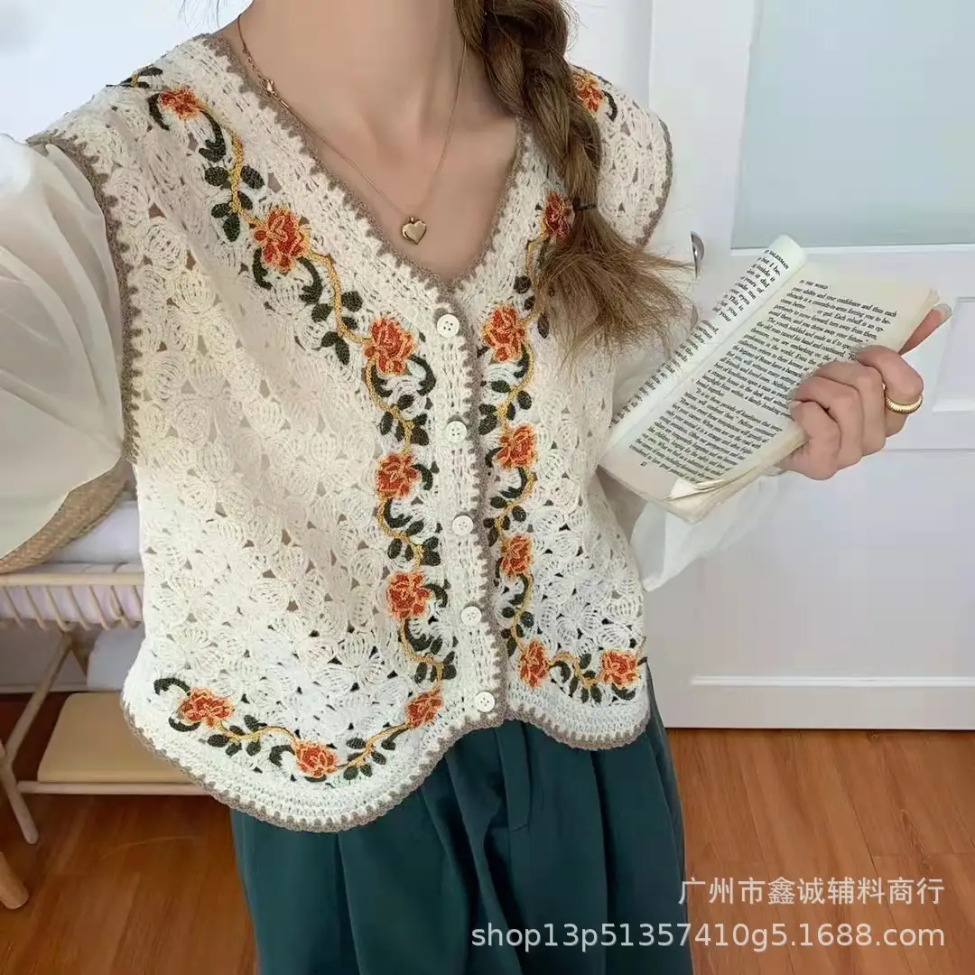 Korean Embroidered Chiffon Shirt Women Elegant All-match - Image 5