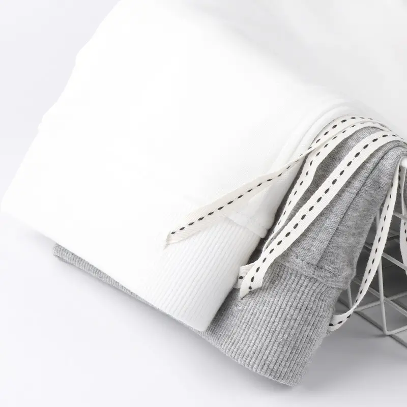 Japanese Style Heavy Shorts Men Grey Terry Cotton Sweatpants