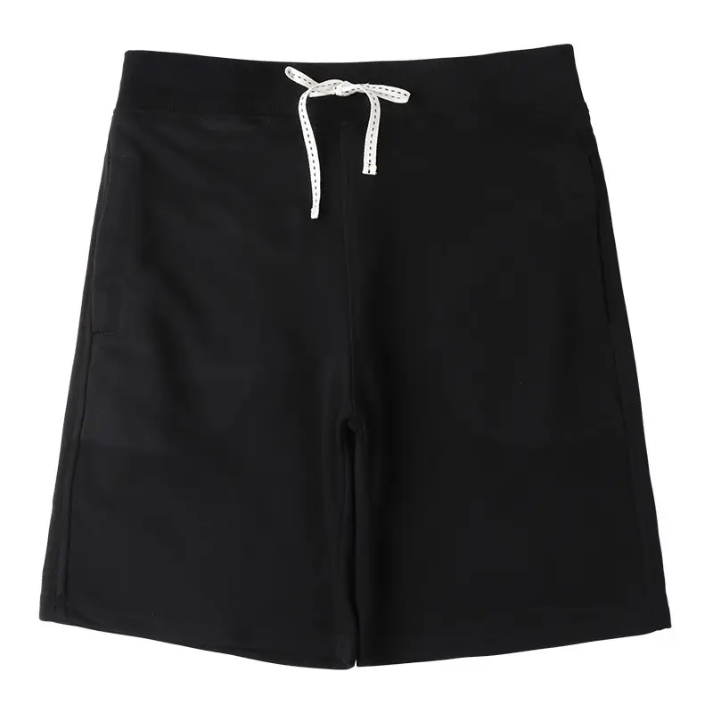 Japanese Style Heavy Shorts Men Grey Terry Cotton Sweatpants