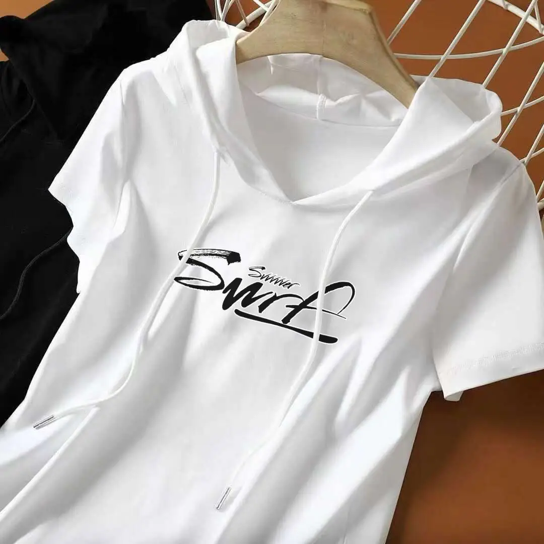 Women White Butterfly Hooded Sweatshirt Plus Size 2025 - Image 4